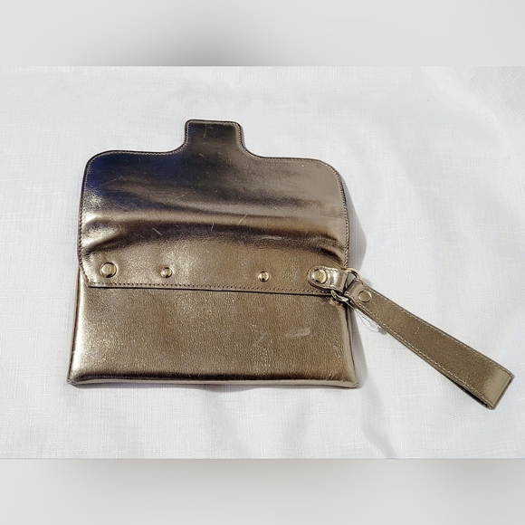 Kate Spade Envelope Clutch Wristlet or short strap wallet Gold - Picture 6 of 9